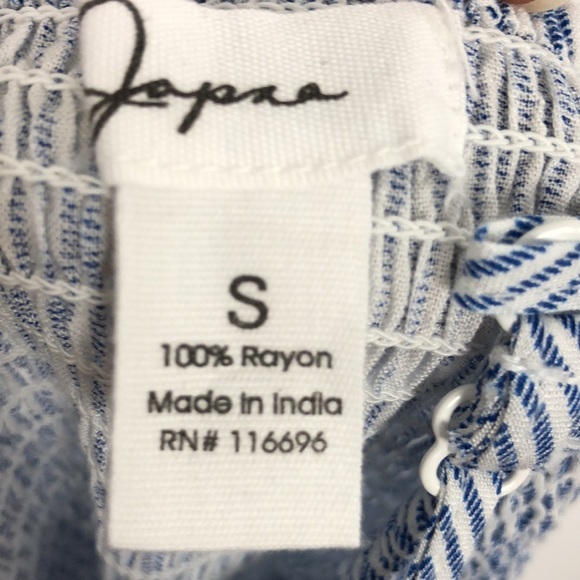 Japan adjustable spaghetti straps elastic stretch bodice wide leg jumpsuit Small - Picture 8 of 8